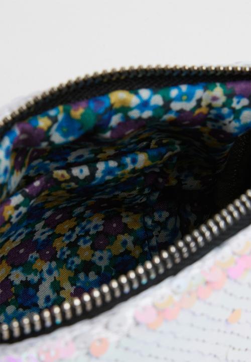 Pop Candy - Sling bag with heart applique - white & pink