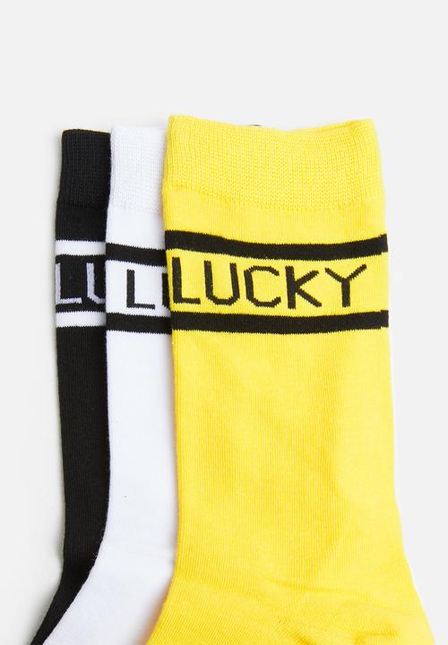 Superbalist - 3-pack lucky socks - multi