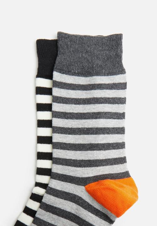 Superbalist - 2-pack striped toe block socks - multi
