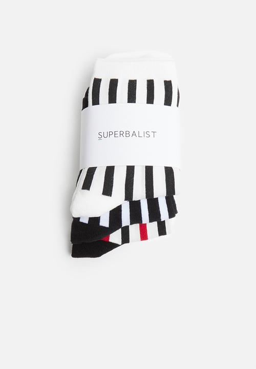 Superbalist - 3-pack vertical striped socks - multi
