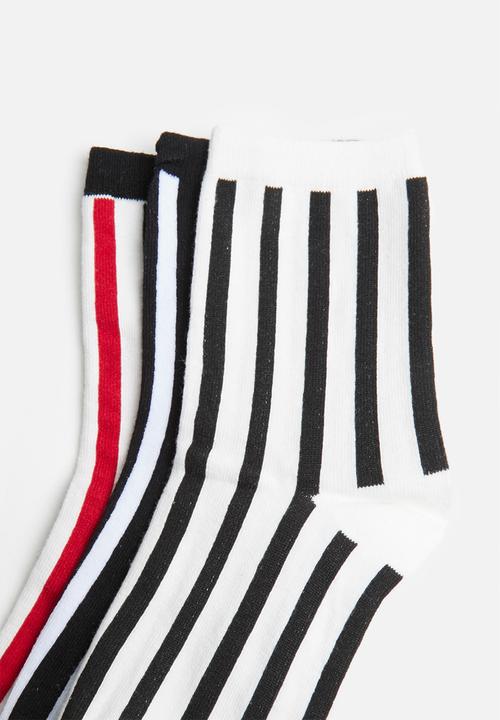Superbalist - 3-pack vertical striped socks - multi