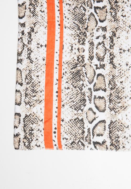 Superbalist - Light weight snakeskin scarf - multi