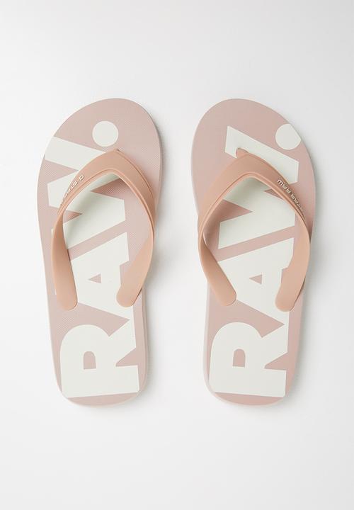 G-STAR - Dend flip flops - pink & white