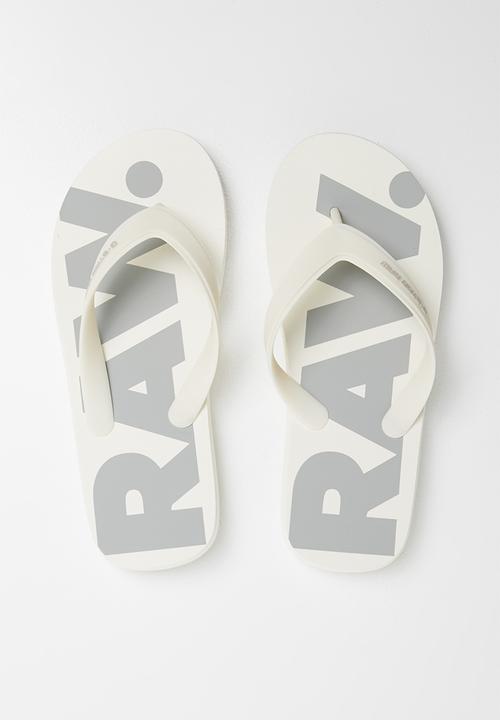 G-STAR - Dend flip flops - white & grey