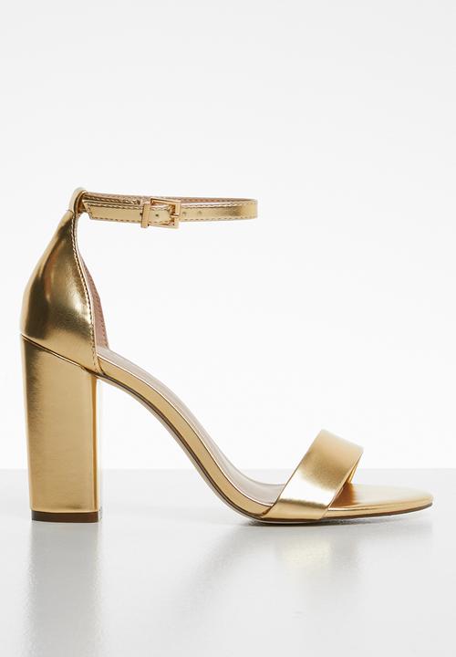 Call It Spring - Tayvia heel - gold