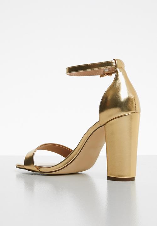 Call It Spring - Tayvia heel - gold
