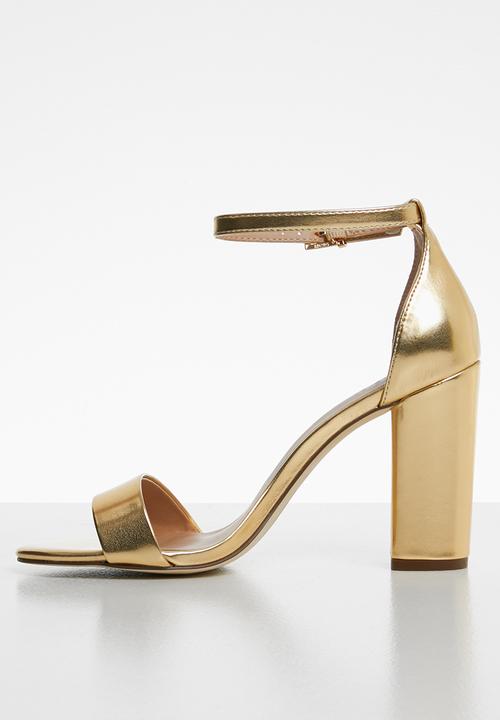 Call It Spring - Tayvia heel - gold