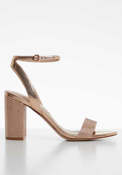 ALDO - Rhinestone embellished heel - pink