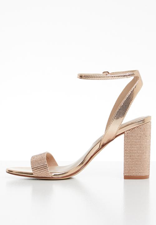 ALDO - Rhinestone embellished heel - pink