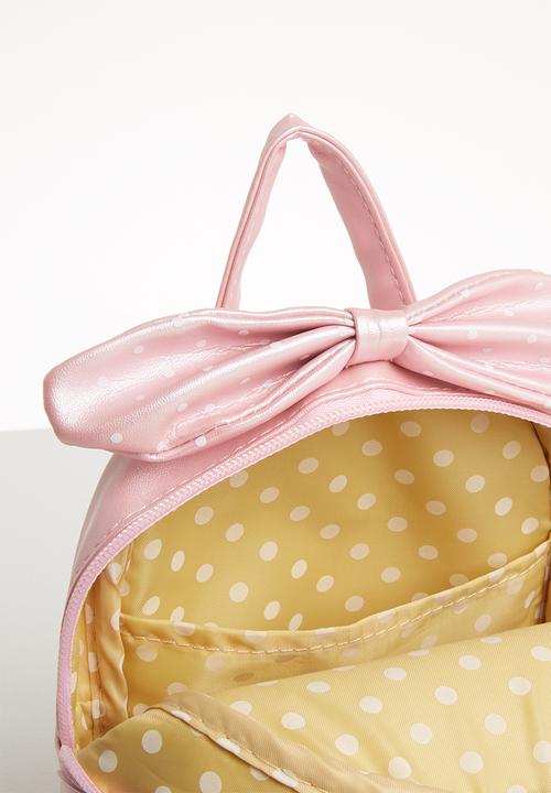 Pop Candy - Pearlised backpack - pink & white