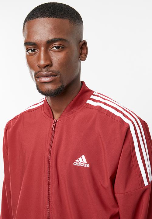 adidas Performance - Mts woven light tracksuit - red & navy 