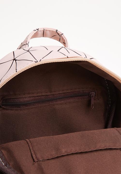Pop Candy - Geometric backpack -  pink & black