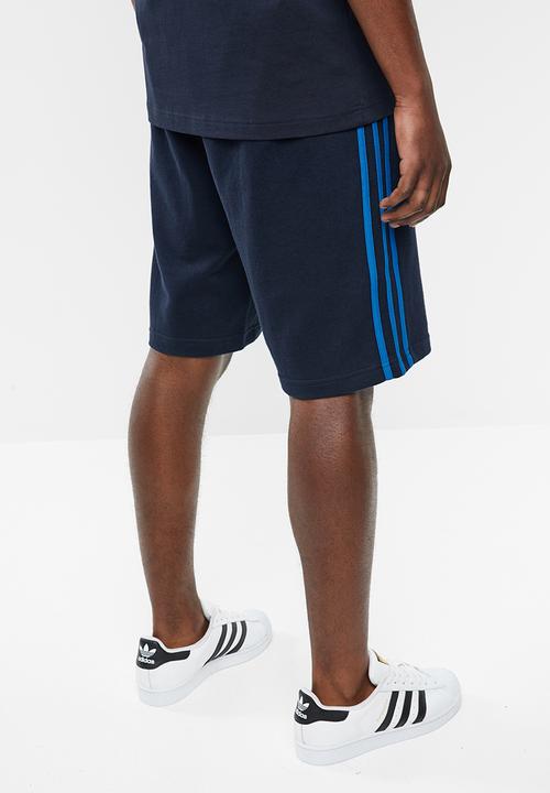 adidas Originals - 3 stripe short - navy & blue 