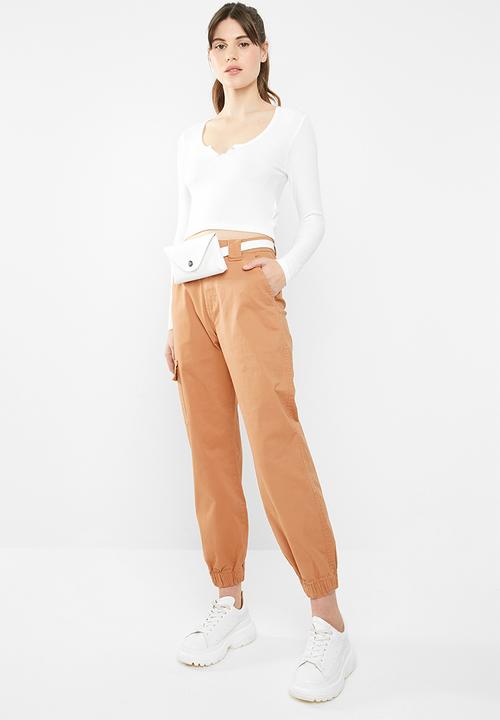 Cotton On - Gemima henley long sleeve top  - white