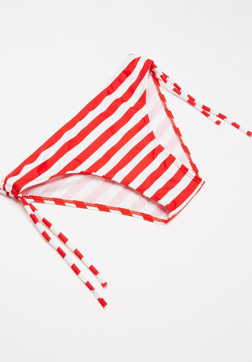 Pop Candy - Stripe bikini - red & white 