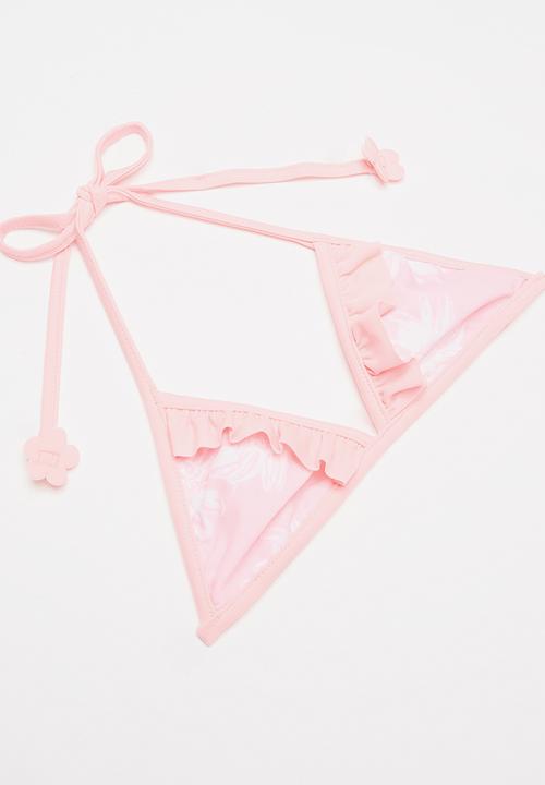 Pop Candy - Printed 2 piece set - pink & white 