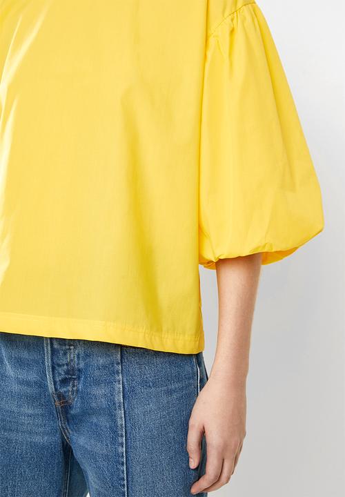 c(inch) - Structured volume sleeve blouse - yellow