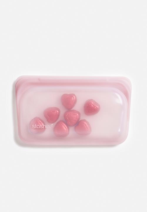 Stasher - Reusable silicone snack bag - rose quartz