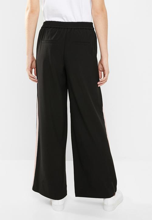 ONLY - Roma wide leg panel pants - black