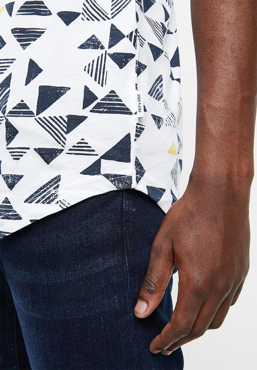 Only & Sons - Gene short sleeve tee - white