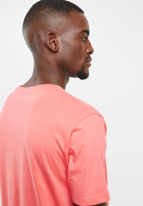 Brave Soul - Harrele longer length tee - pink