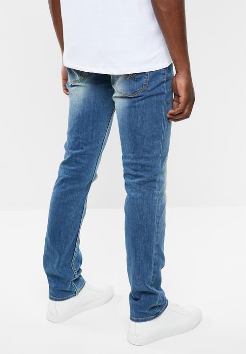 GUESS - Esse slim fit straight leg jeans - blue