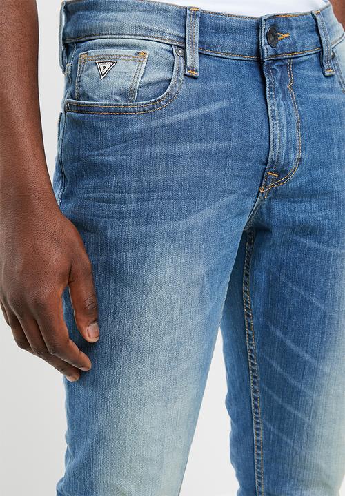 GUESS - Esse slim fit straight leg jeans - blue