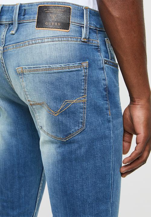 GUESS - Esse slim fit straight leg jeans - blue