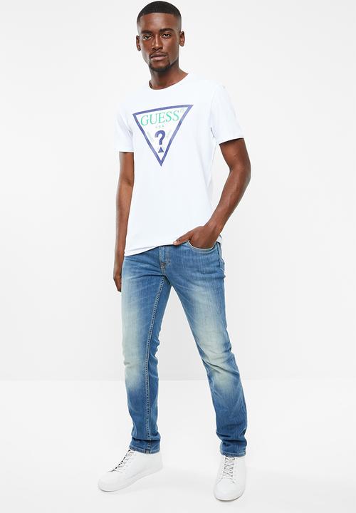 GUESS - Esse slim fit straight leg jeans - blue