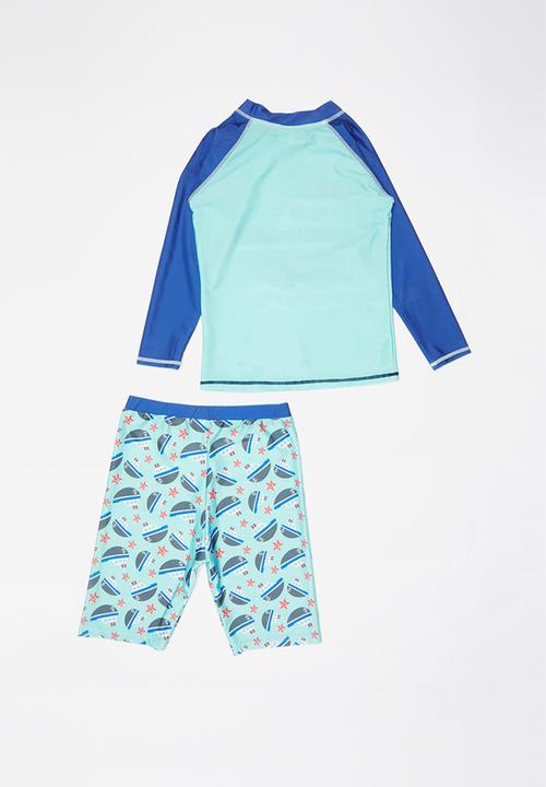 Pop Candy - Printed 2 piece swimsuit - blue