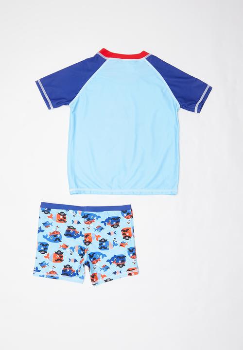 Pop Candy - Printed 2 piece swimsuit - blue 