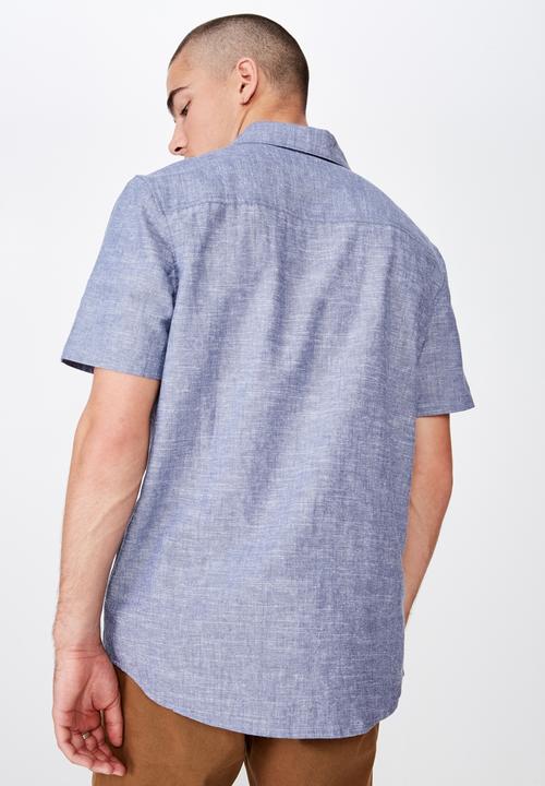 Cotton On - Premium short sleeve shirt - blue 