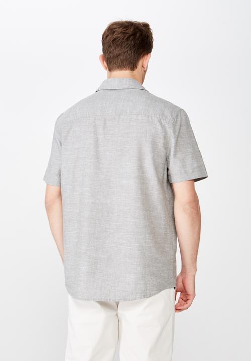 Cotton On - Premium short sleeve shirt - grey 