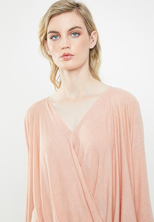 Vero Moda - Mandy wrapover top - pink 