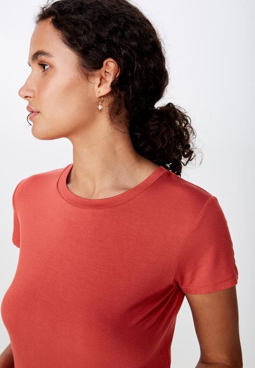 Cotton On - The baby tee - coral