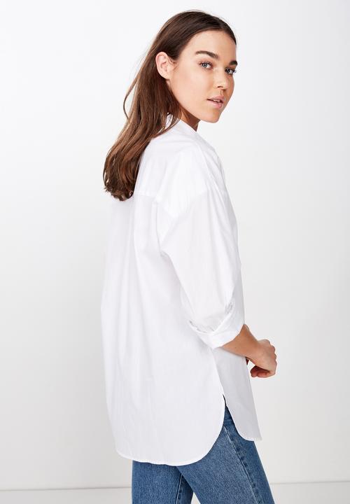 Cotton On - Pippa oversize shirt - white