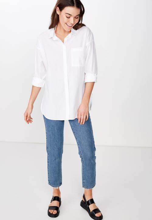 Cotton On - Pippa oversize shirt - white