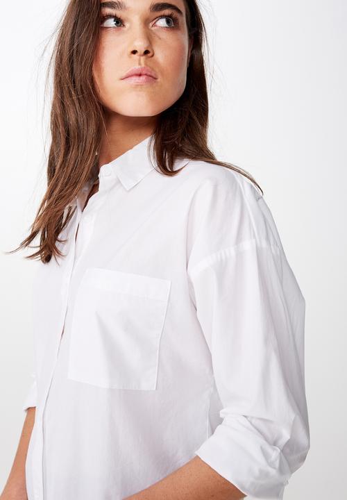 Cotton On - Pippa oversize shirt - white