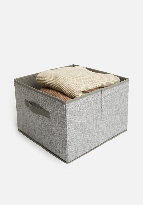 Sixth Floor - Collapsible storage box - grey