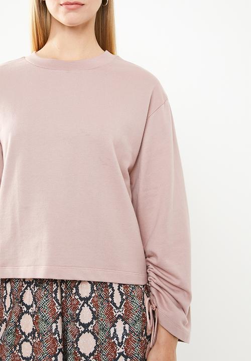 Superbalist - Drawstring detail sweat - pink