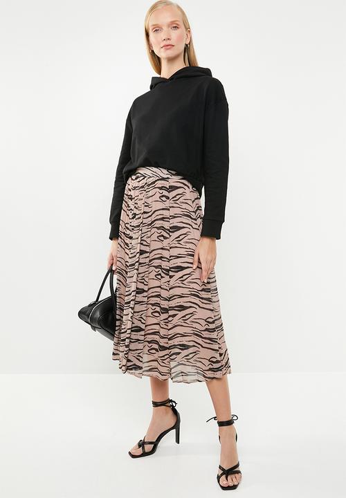 Superbalist - Boxy crop hoodie - black