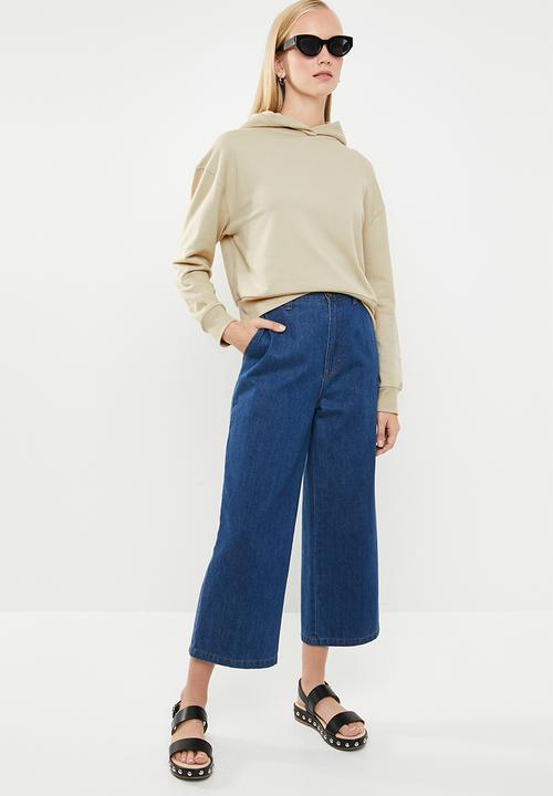Superbalist - Boxy crop hoodie - neutral
