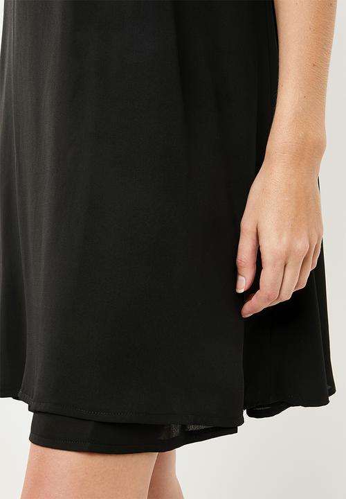 Superbalist - Chiffon strappy dress - black 