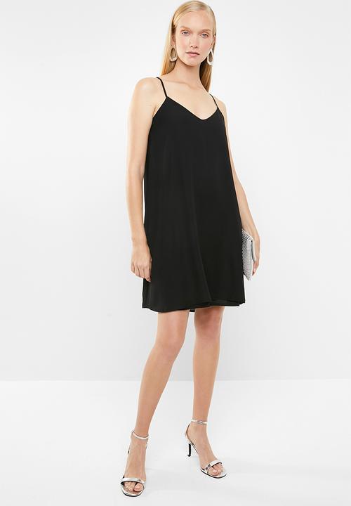 Superbalist - Chiffon strappy dress - black 