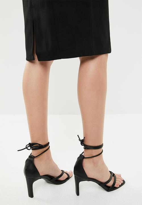 Superbalist - Square neck bodycon midi dress - black 