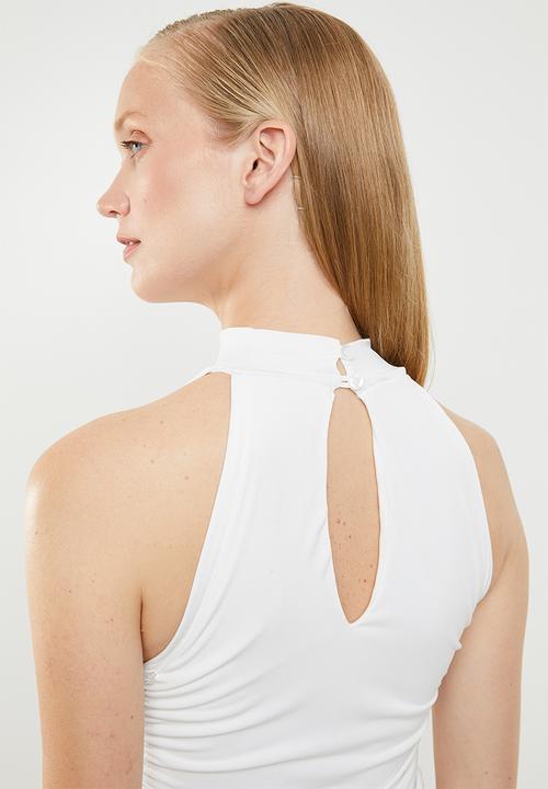 Superbalist - Turtleneck gathered bodycon - white 