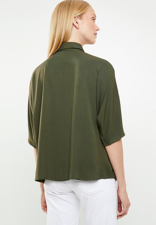 Superbalist - Batwing sleeve shirt - khaki