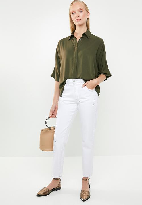 Superbalist - Batwing sleeve shirt - khaki