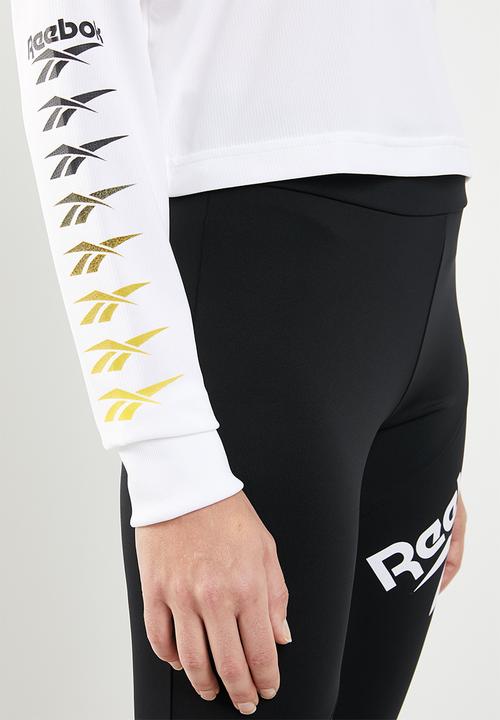 Reebok - CL v p cropped long sleeve - white