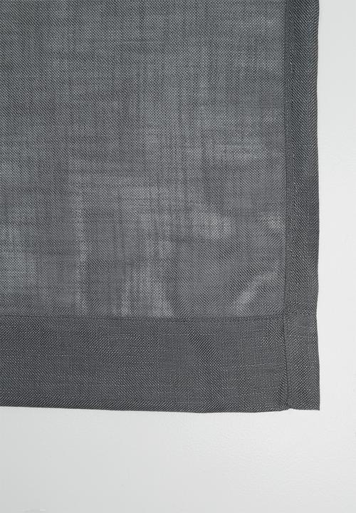 Sixth Floor - Eyelet curtain - charcoal
